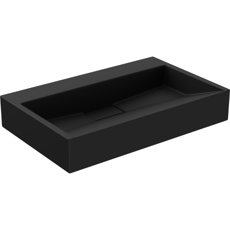 Mexen Ava bänkskiva tvättställ i konglomerat B/O 60 x 38 cm, svart - 23016070