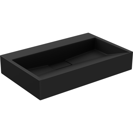 Mexen Ava opzetwastafel van composiet B/O 60 x 38 cm, zwart - 23016070