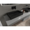 Mexen Ava lavabo sur plan en conglomérat B/O 60 x 38 cm, noir - 23016070