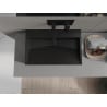 Mexen Ava countertop sink made of composite B/O 60 x 38 cm, black - 23016070