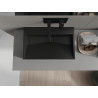 Mexen Ava lavabo sur plan en conglomérat B/O 60 x 38 cm, noir - 23016070