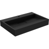 Mexen Ava Aufsatzwaschbecken aus Konglomerat 1/O 70 x 46 cm, schwarz - 23017071