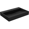 Mexen Ava lavabo à poser en conglomérat 1/O 70 x 46 cm, noir - 23017071