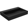 Mexen Ava umywalka nablatowa z konglomeratu 1/O 70 x 46 cm, czarna - 23017071