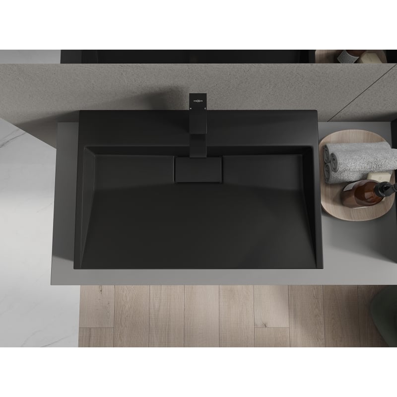 Mexen Ava konglomeraadist tööpinna valamu 1/O 70 x 46 cm, must - 23017071