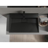 Mexen Ava lavabo sobre encimera de conglomerado 1/O 70 x 46 cm, negro - 23017071