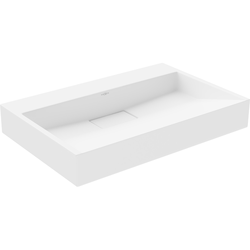 Mexen Ava bovengronds wasbak van composiet B/O 70 x 46 cm, wit - 23017000