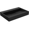Mexen Ava Aufsatzwaschbecken aus Konglomerat B/O 70 x 46 cm, schwarz - 23017070