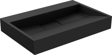 Mexen Ava Aufsatzwaschbecken aus Konglomerat B/O 70 x 46 cm, schwarz - 23017070