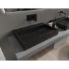 Mexen Ava Aufsatzwaschbecken aus Konglomerat B/O 70 x 46 cm, schwarz - 23017070