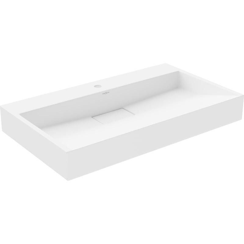 Mexen Ava 80 x 46 cm ümar ülalauavalamu, valge, konglomeraadist - 23018001