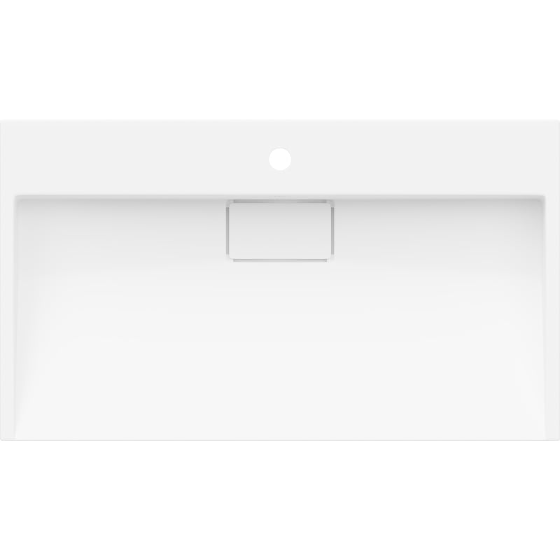 Mexen Ava countertop sink made of conglomerate 1/O 80 x 46 cm, white - 23018001