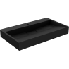 Mexen Ava opbouw wasbak van composiet 1/O 80 x 46 cm, zwart - 23018071