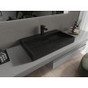 Mexen Ava opbouw wastafel van composiet 1/O 80 x 46 cm, zwart - 23018071