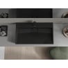 Mexen Ava Aufsatzwaschbecken aus Konglomerat 1/O 80 x 46 cm, schwarz - 23018071