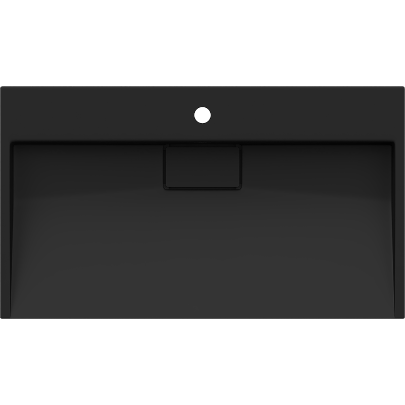 Mexen Ava bänktvättställ i komposit 1/O 80 x 46 cm, svart - 23018071