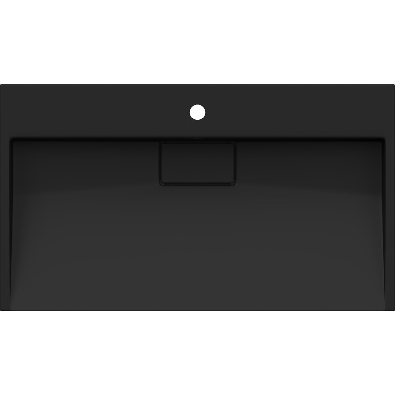Mexen Ava countertop washbasin made of conglomerate 1/O 80 x 46 cm, black - 23018071