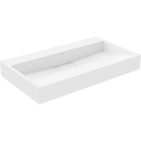 Mexen Ava opzetwastafel van conglomeraten B/O 80 x 46 cm, wit - 23018000