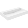 Mexen Ava umywalka nablatowa z konglomeratu B/O 80 x 46 cm, biała - 23018000