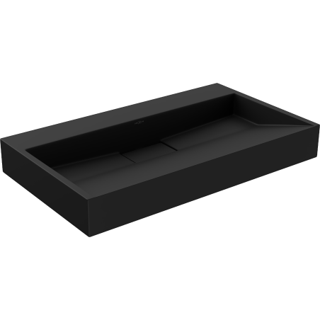 Mexen Ava umywalka nablatowa z konglomeratu B/O 80 x 46 cm, czarna - 23018070