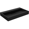 Mexen Ava Aufsatzwaschbecken aus Konglomerat B/O 80 x 46 cm, schwarz - 23018070