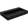 Mexen Ava opbouwwastafel van conglomeraten B/O 80 x 46 cm, zwart - 23018070