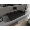 Mexen Ava countertop washbasin made of conglomerate B/O 80 x 46 cm, black - 23018070