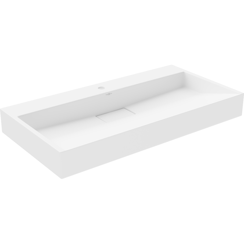 Mexen Ava Aufsatzwaschbecken aus Konglomerat 1/O 90 x 46 cm, weiß - 23019001