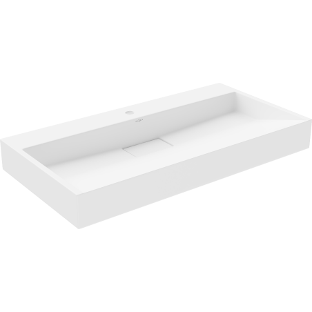 Mexen Ava opbouwwastafel van composiet 1/O 90 x 46 cm, wit - 23019001