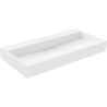 Mexen Ava Aufsatzwaschbecken aus Konglomerat 1/O 90 x 46 cm, weiß - 23019001