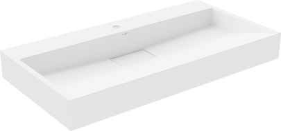 Mexen Ava lavatório de bancada de aglomerado 1/O 90 x 46 cm, branco - 23019001