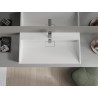 Mexen Ava opbouwwastafel van composiet 1/O 90 x 46 cm, wit - 23019001