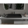 Mexen Ava lavabo sobre encimera de conglomerado 1/O 90 x 46 cm, negro - 23019071