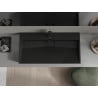 Mexen Ava umivaonik na ploči od konglomerata 1/O 90 x 46 cm, crni - 23019071