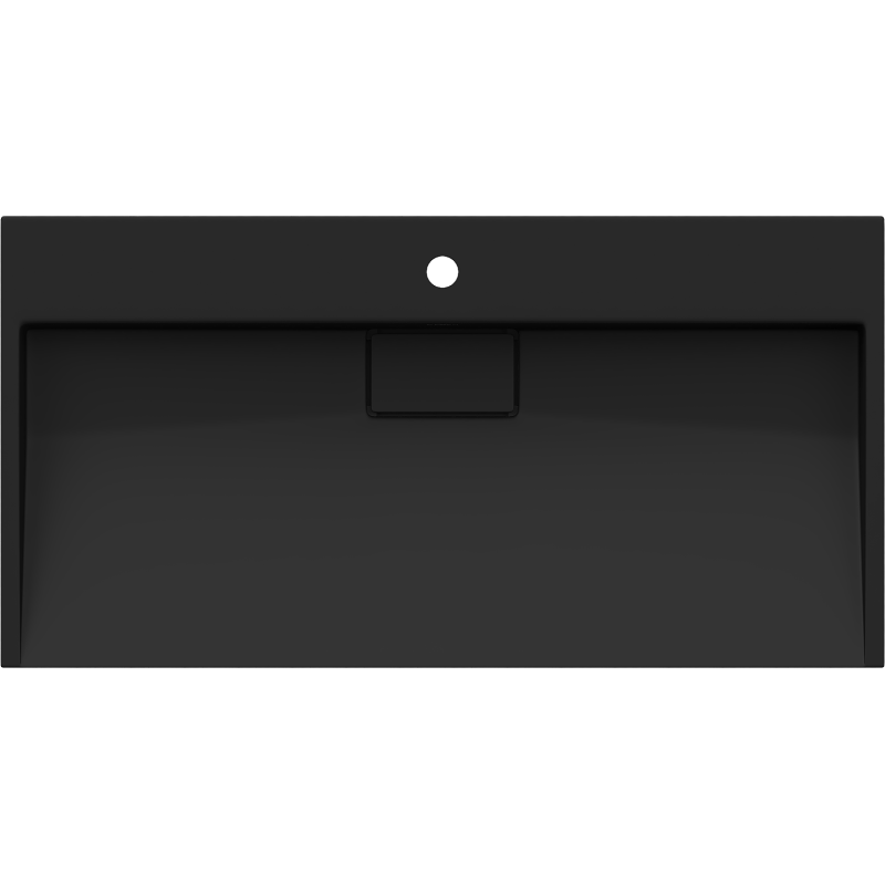 Mexen Ava lavello da appoggio in conglomerato 1/O 90 x 46 cm, nero - 23019071