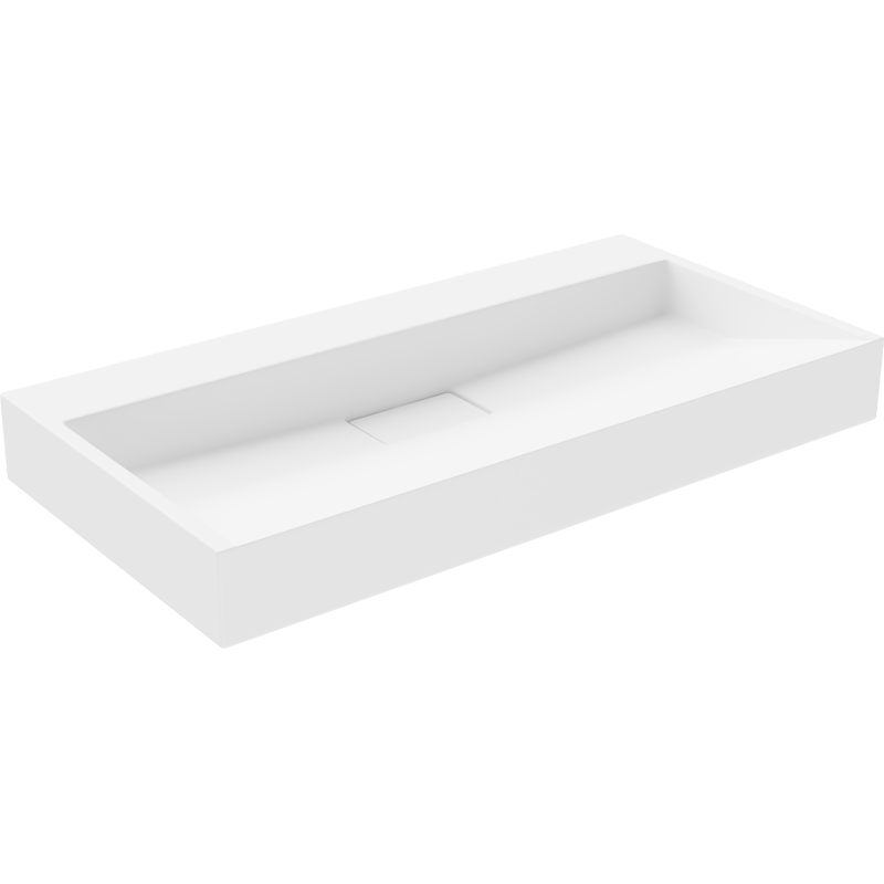 Mexen Ava Countertop Washbasin Made of Conglomerate B/O 90 x 46 cm, White - 23019000