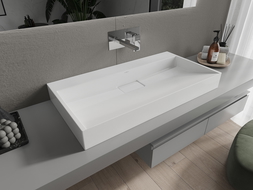 Mexen Ava lavabo da appoggio in conglomerato B/O 90 x 46 cm, bianco - 23019000