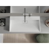 Mexen Ava lavabo de comptoir en conglomérat B/O 90 x 46 cm, blanc - 23019000
