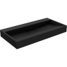 Mexen Ava bladloze wastafel van composiet B/O 90 x 46 cm, zwart - 23019070