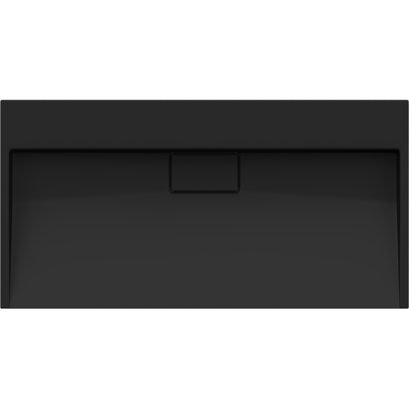 Mexen Ava bladloze wastafel van composiet B/O 90 x 46 cm, zwart - 23019070