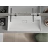 Mexen Ava umivaonik nadgradni od konglomerata B/O 100 x 46 cm, bijeli - 23011000