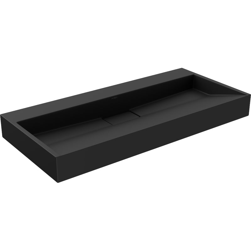 Mexen Ava lauapealne valamu konglomeraadist B/O 100 x 46 cm, must - 23011070