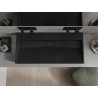 Mexen Ava lavabo à poser en composite B/O 100 x 46 cm, noir - 23011070