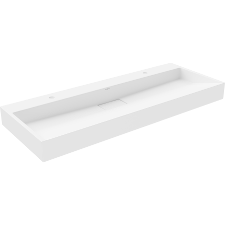 Mexen Ava opbouw wastafel van composiet 2/O 120 x 46 cm, wit - 23011202