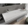 Mexen Ava lavabo da appoggio in conglomerato 2/O 120 x 46 cm, bianco - 23011202
