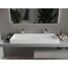 Mexen Ava vasque à poser en conglomérat 2/O 120 x 46 cm, blanche - 23011202