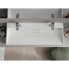 Mexen Ava umywalka nablatowa z konglomeratu 2/O 120 x 46 cm, biała - 23011202