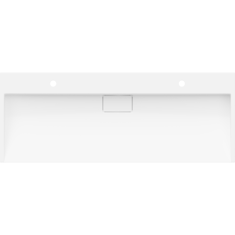 Mexen Ava countertop washbasin from conglomerate 2/O 120 x 46 cm, white - 23011202