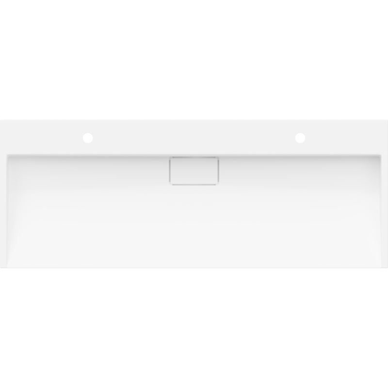 Mexen Ava opbouw wastafel van composiet 2/O 120 x 46 cm, wit - 23011202