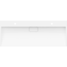 Mexen Ava lavabo da appoggio in conglomerato 2/O 120 x 46 cm, bianco - 23011202